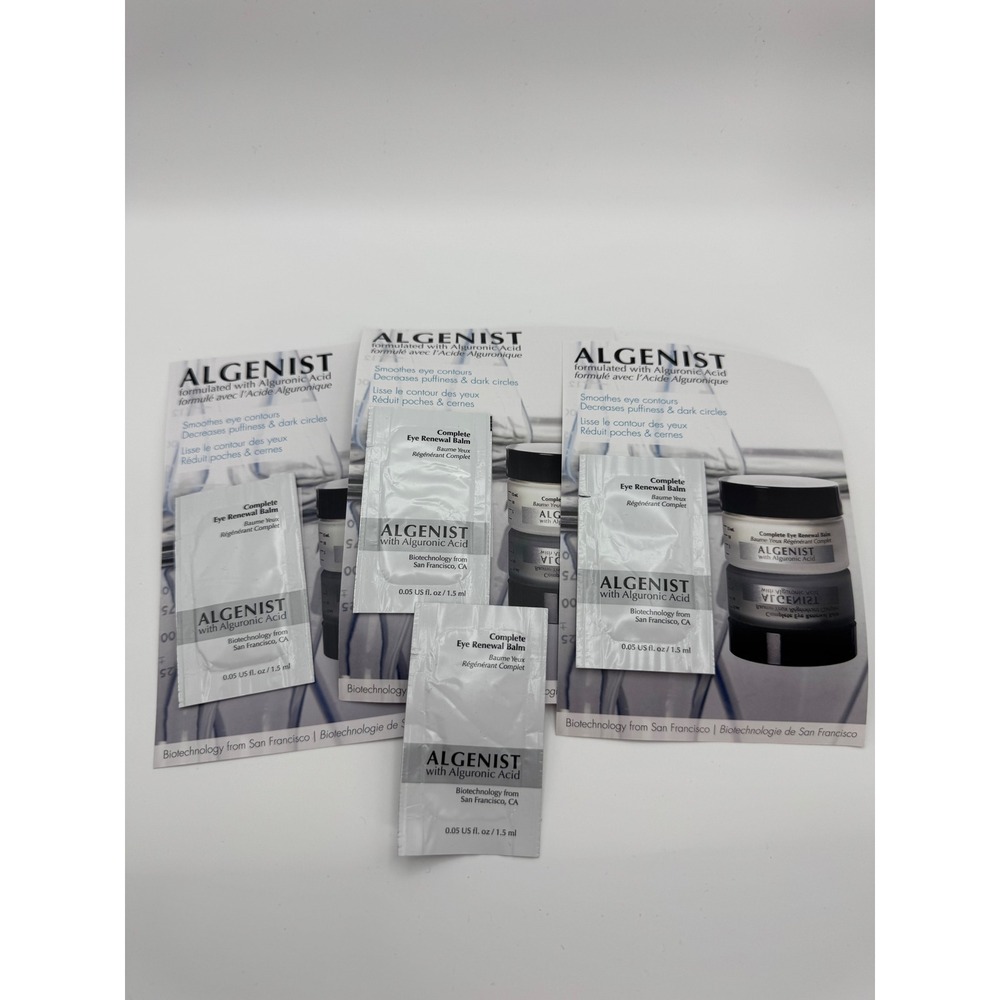 Lot of (4) Algenist Complete Eye Renewal
Balm Samples 1.5ml NEW